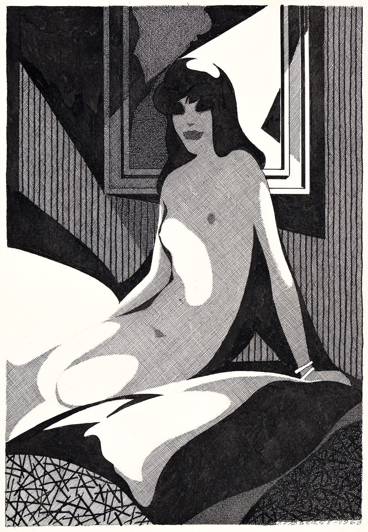 SIGISMUNDS VIDBERGS (1890-1970) Untitled; nude